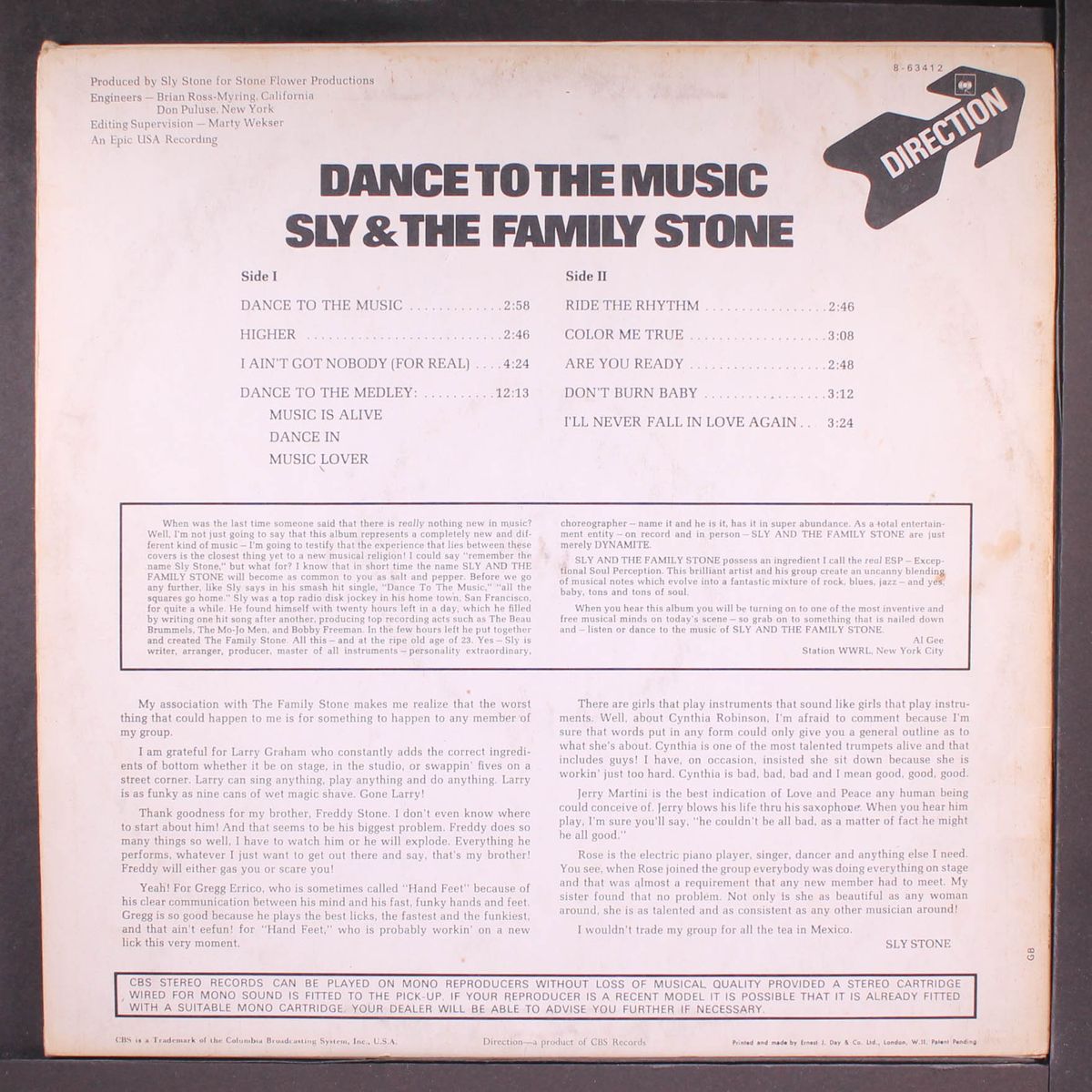 dance to the music by SLY & FAMILY STONE