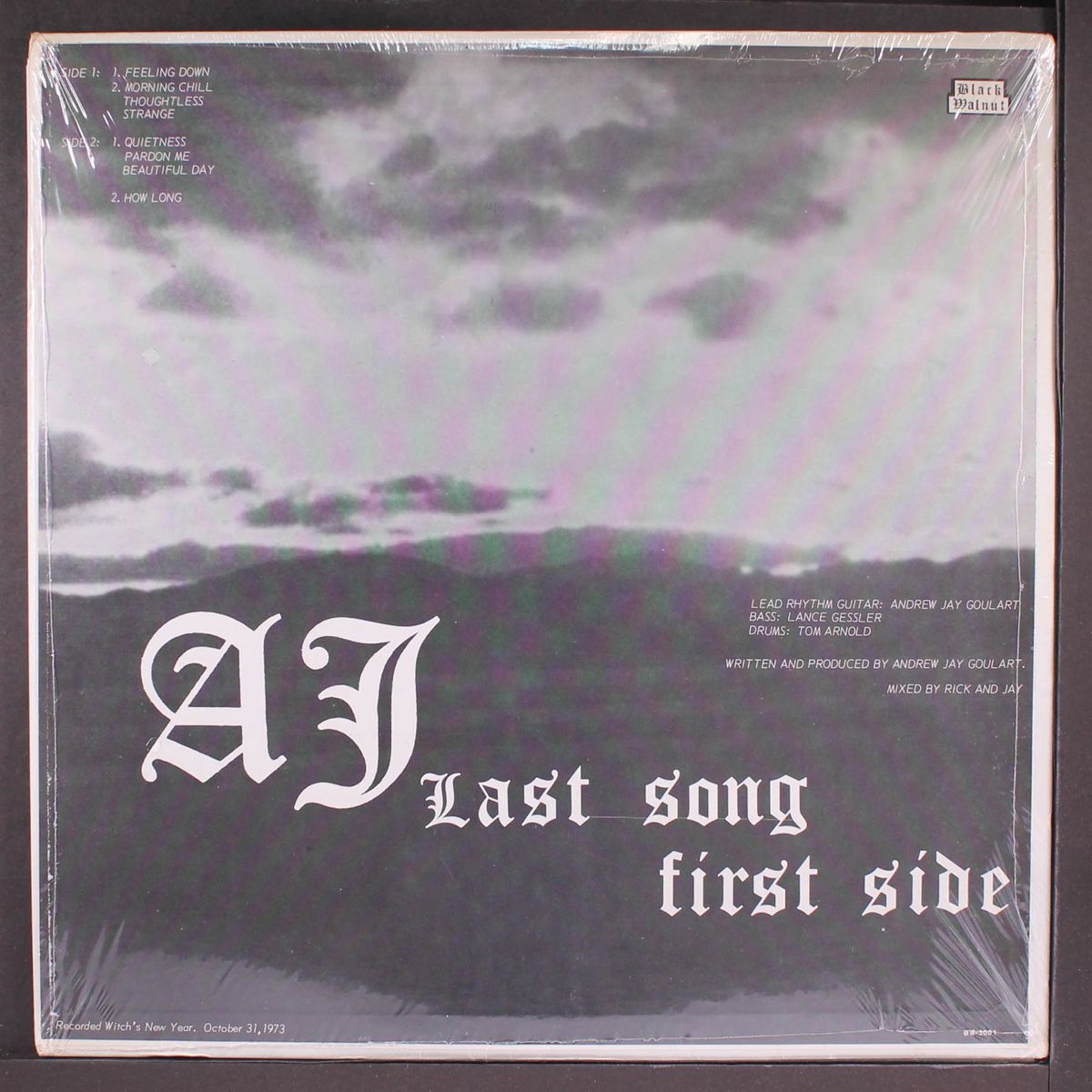 last song first side by AJ