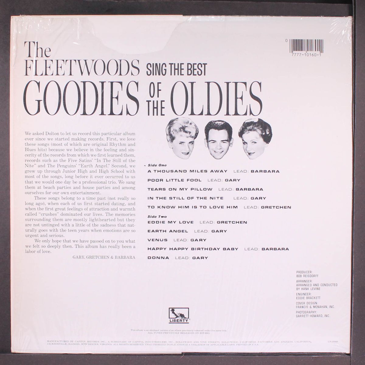 sing the best goodies of the oldies by FLEETWOODS