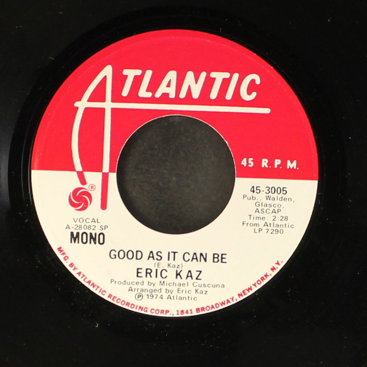 good as it can be / mono by ERIC KAZ