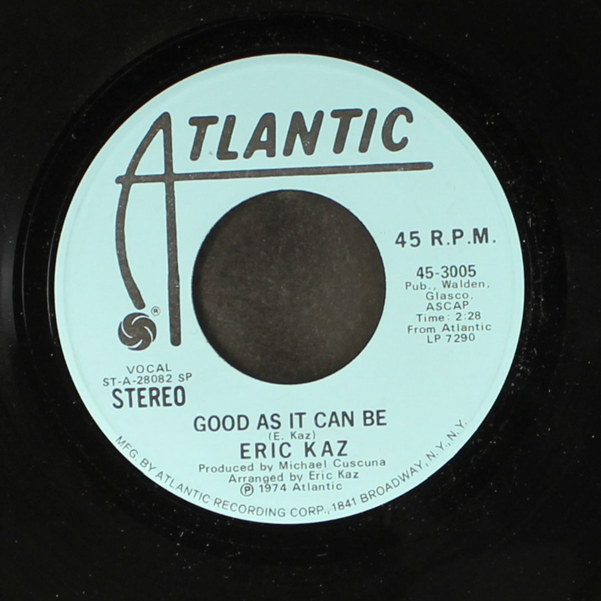 good as it can be / mono by ERIC KAZ