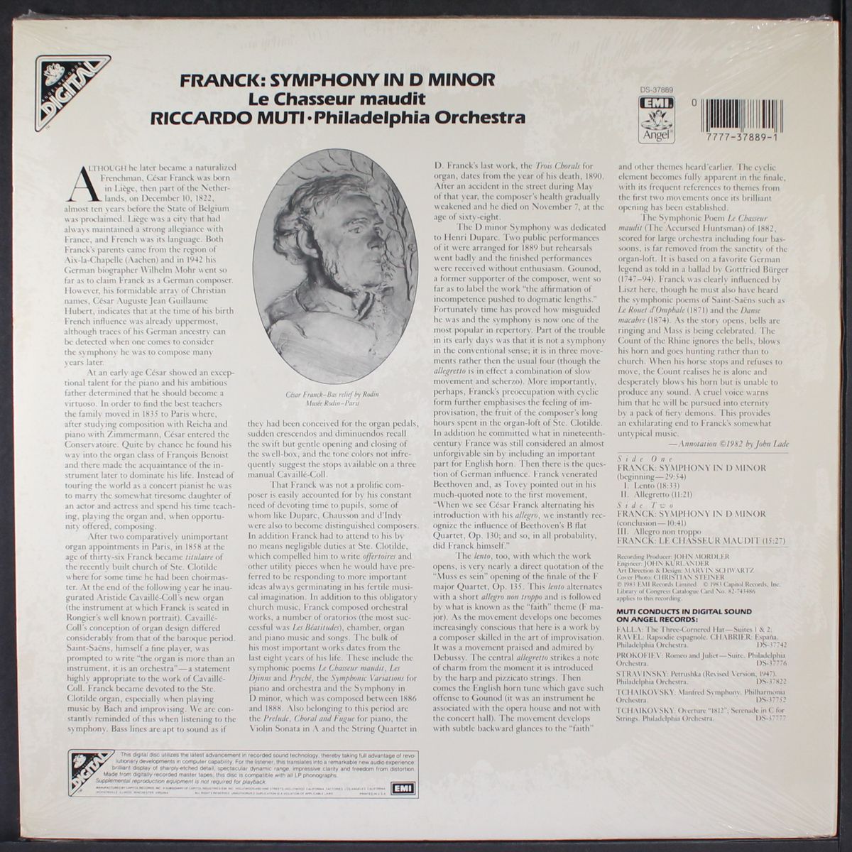franck: symphony in d minor by RICCARDO MUTI
