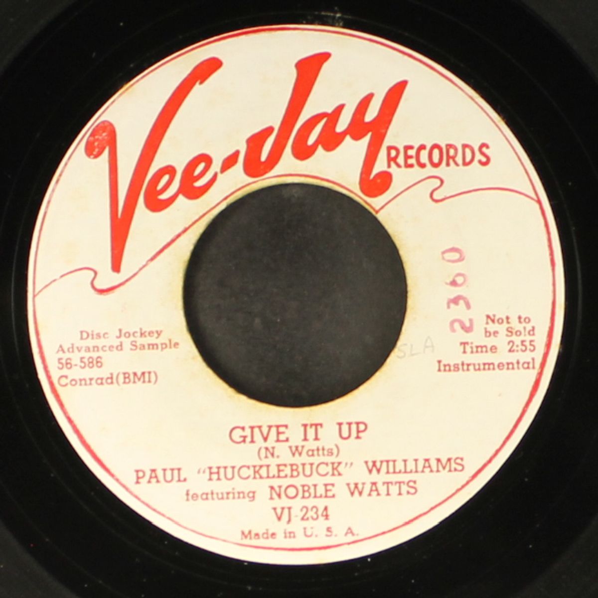 give it up / pass the buck by PAUL 'HUCKLEBUCK' WILLIAMS