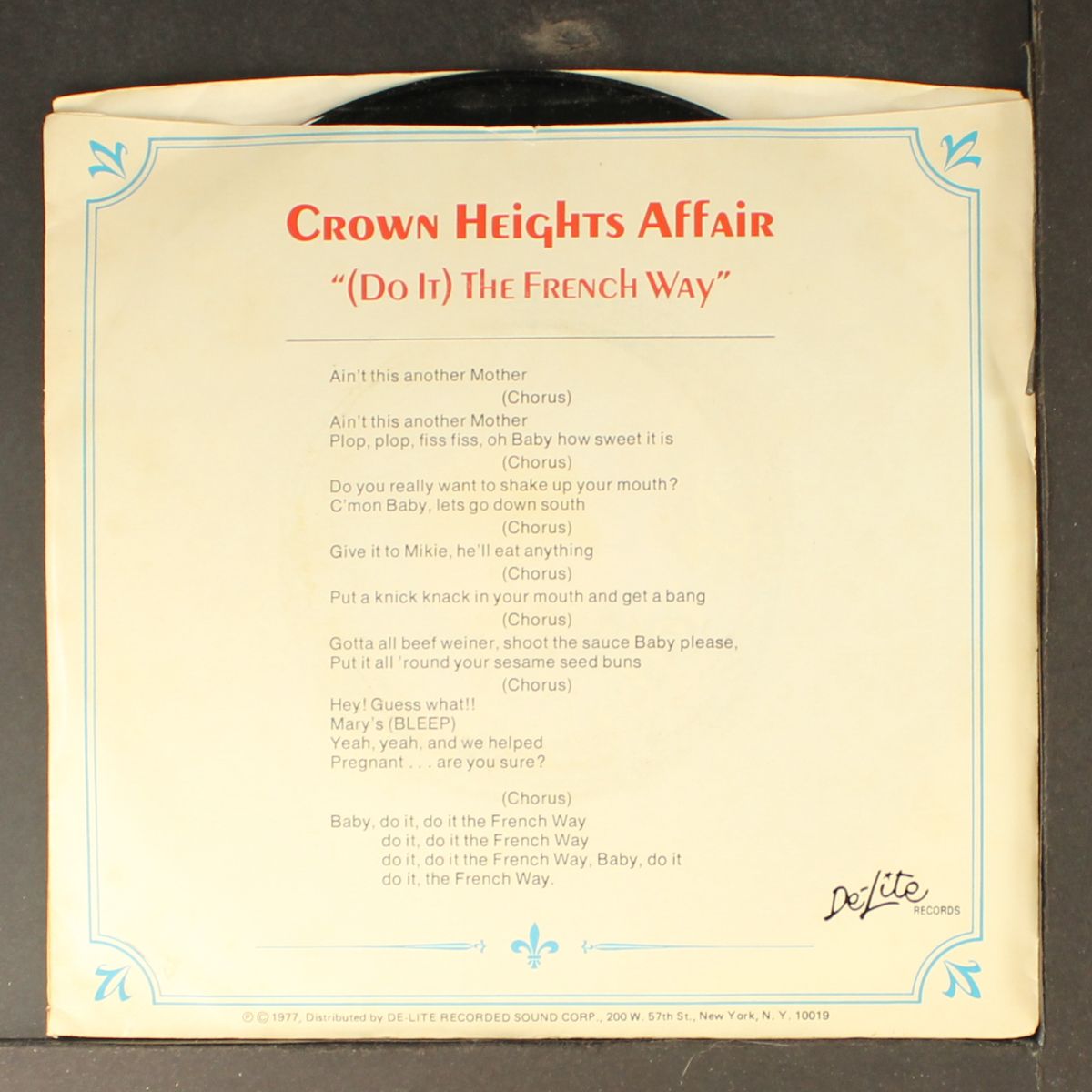 do it the french way by CROWN HEIGHTS AFFAIR