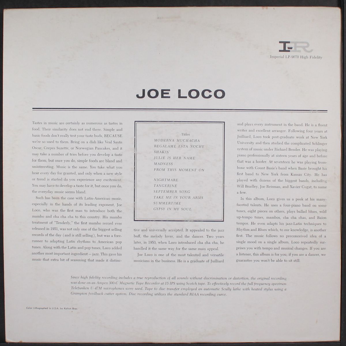let's go loco by JOE LOCO