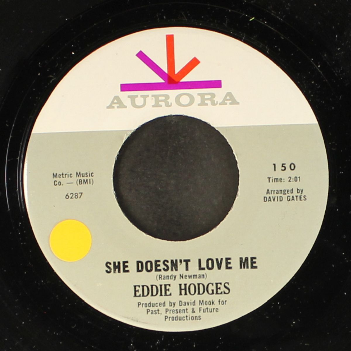 across the street / she doesn't love me by EDDIE HODGES