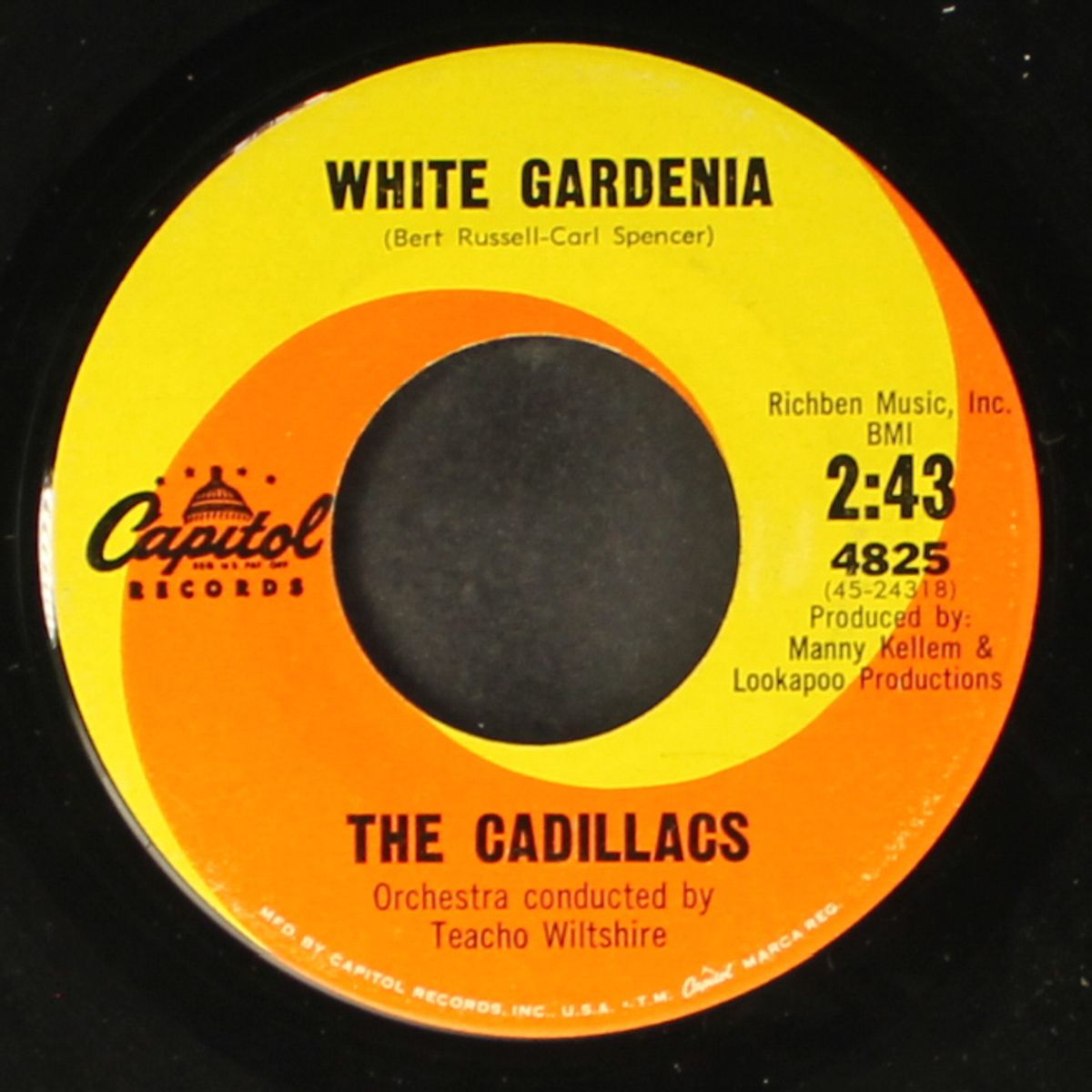 white gardenia / groovy groovy love by CADILLACS