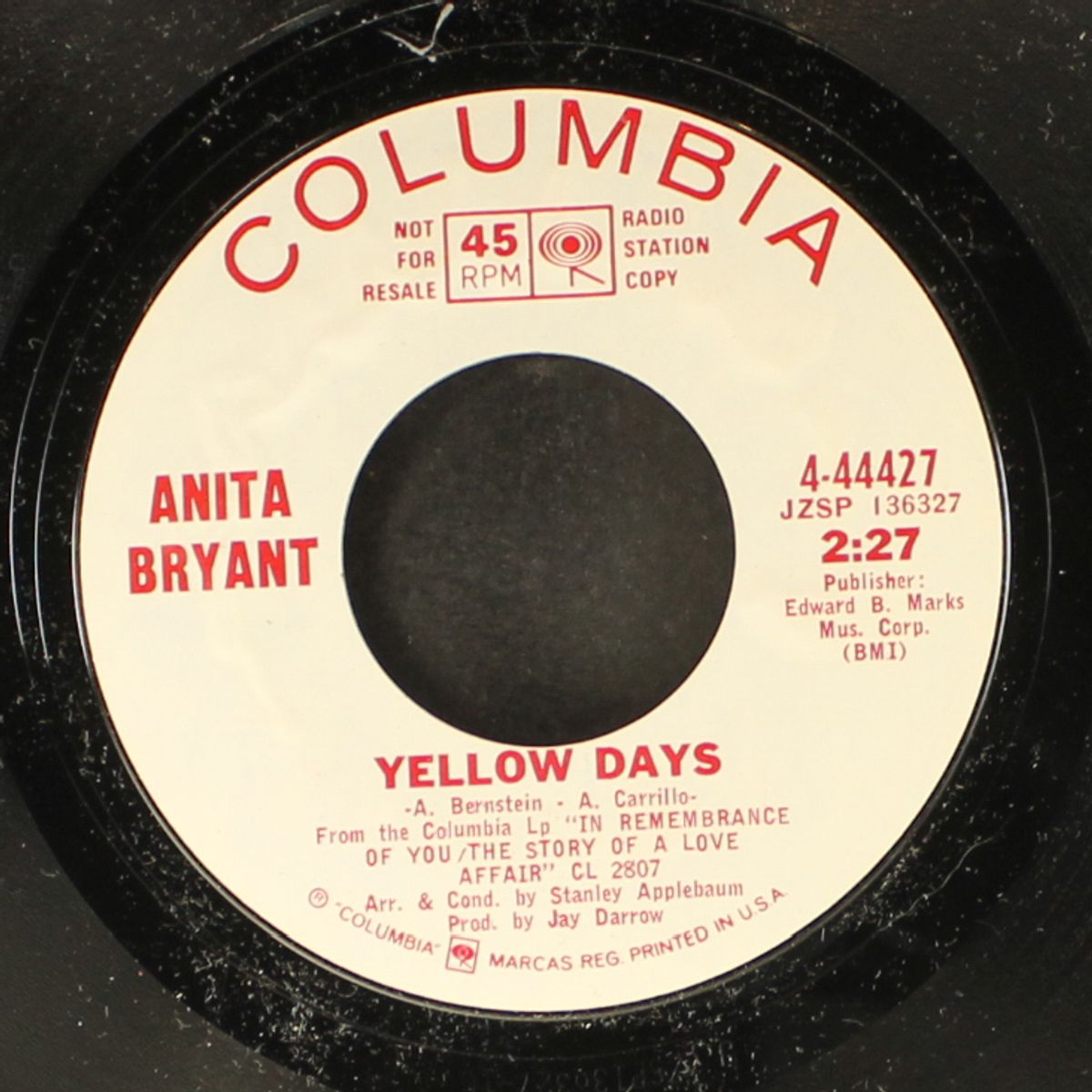 yellow days by ANITA BRYANT