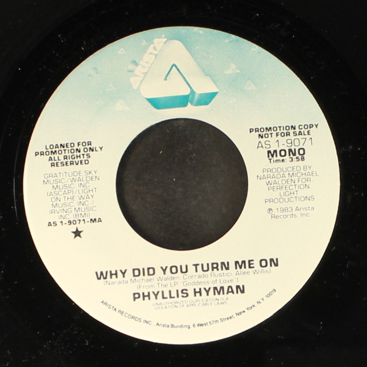why did you turn me on / mono by PHYLLIS HYMAN