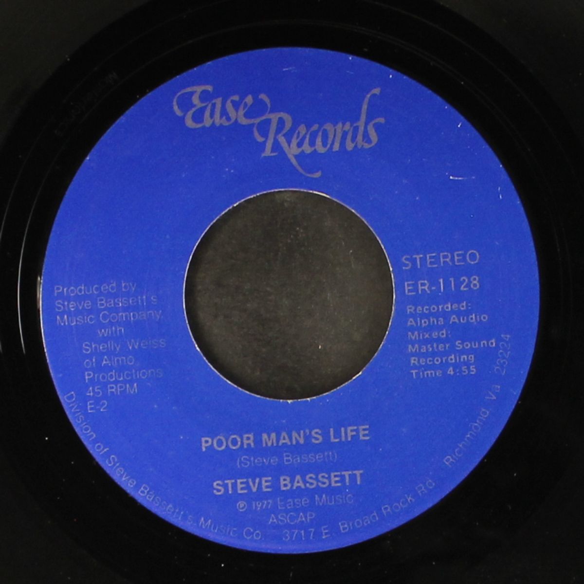 no good for her / poor man's life by STEVE BASSETT