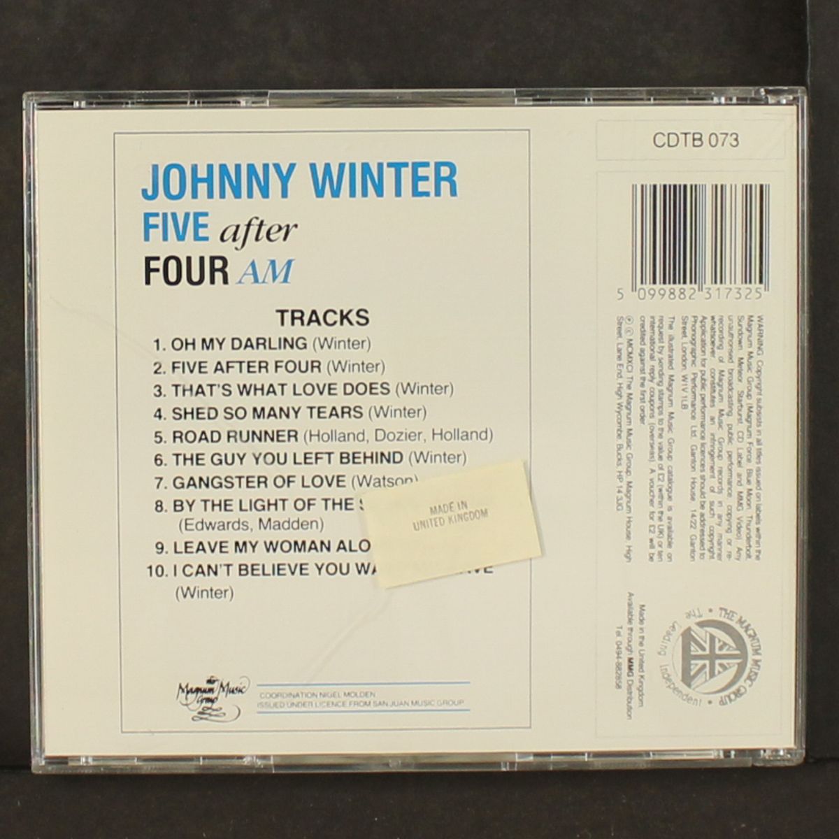 five after four am by JOHNNY WINTER
