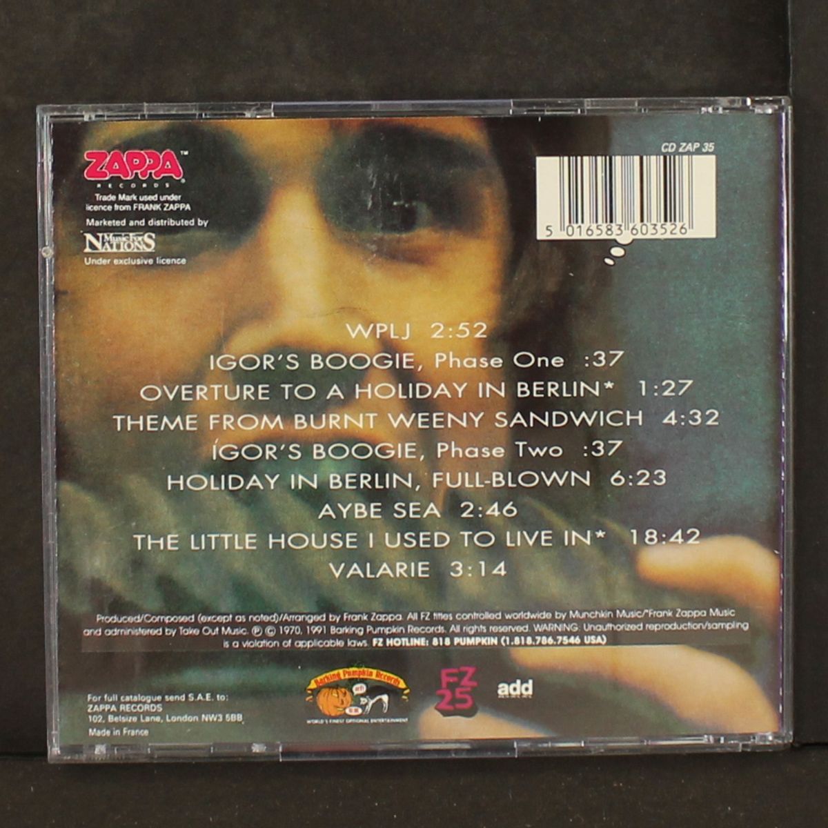 burnt weeny sandwich by MOTHERS OF INVENTION