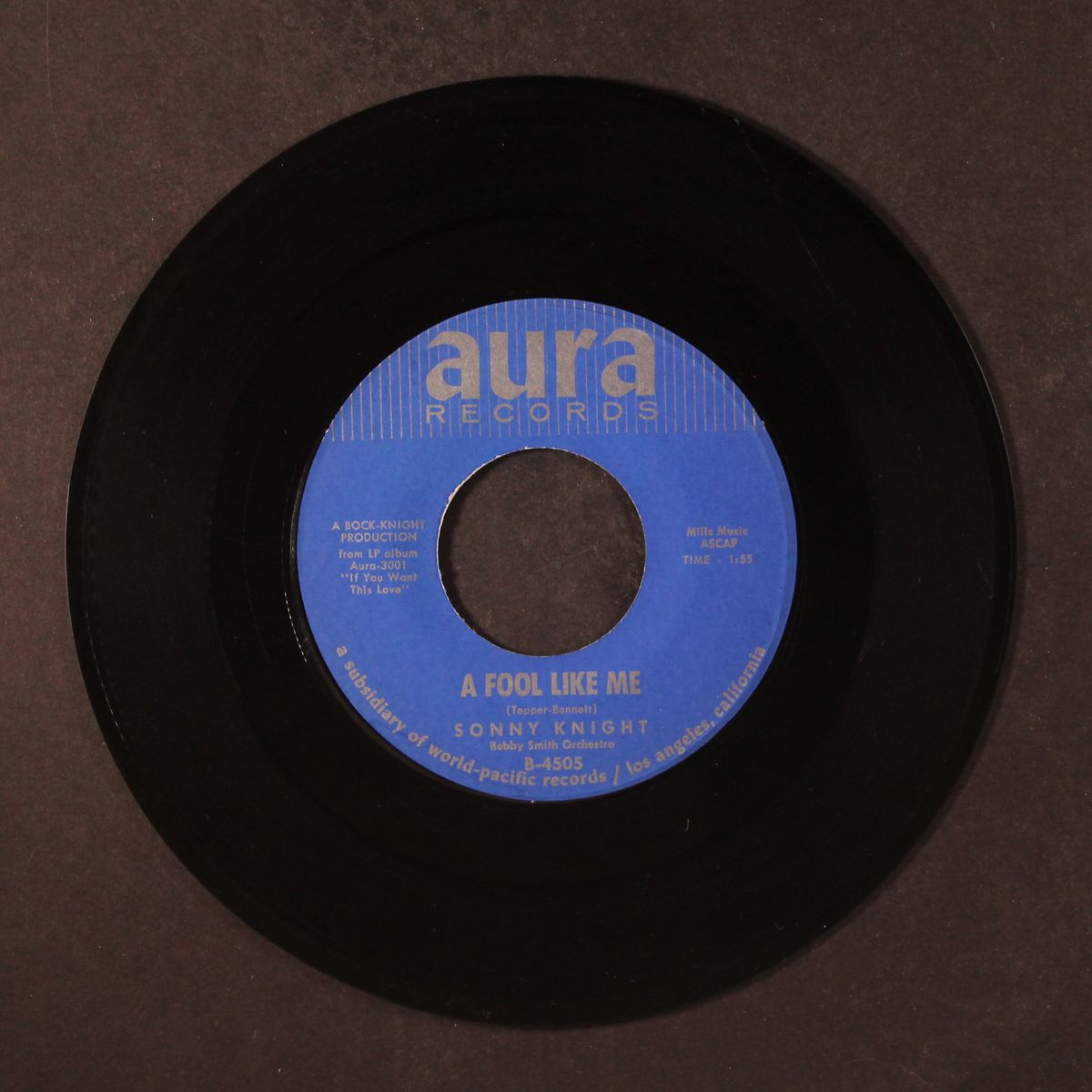a fool like me / love me as though there were no tomorrow by SONNY KNIGHT