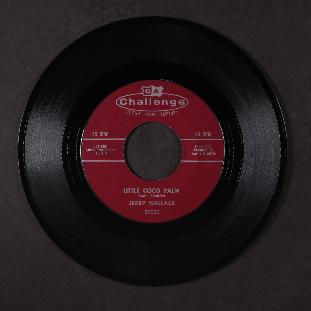 mission bell blues / little coco palm by JERRY WALLACE