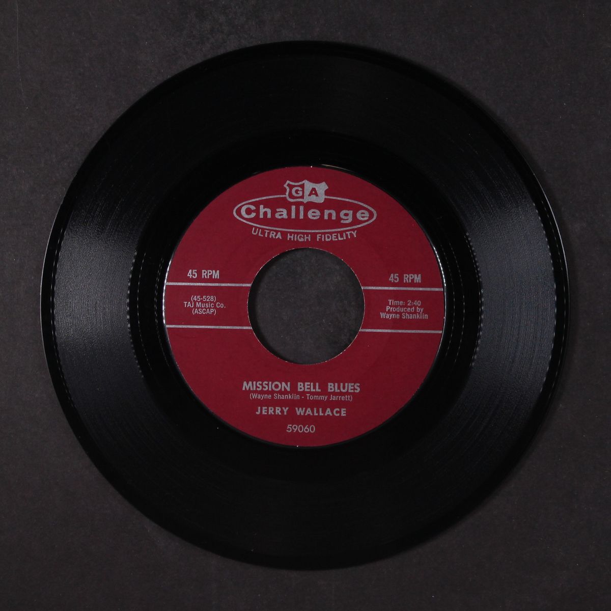 mission bell blues / little coco palm by JERRY WALLACE