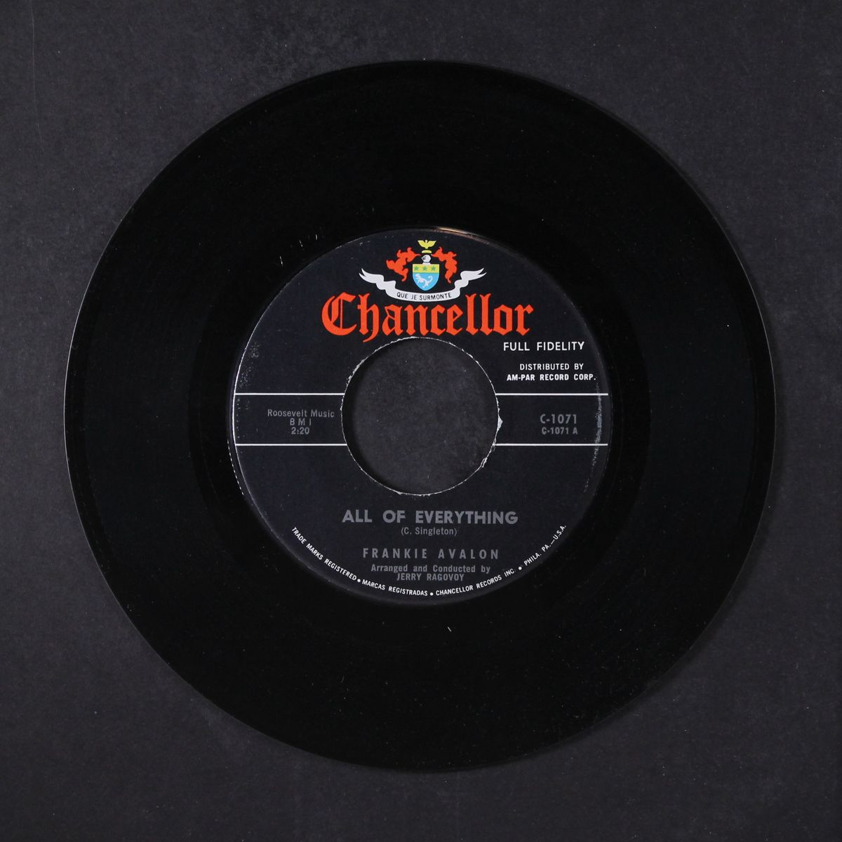 all of everything / call me anytime by FRANKIE AVALON