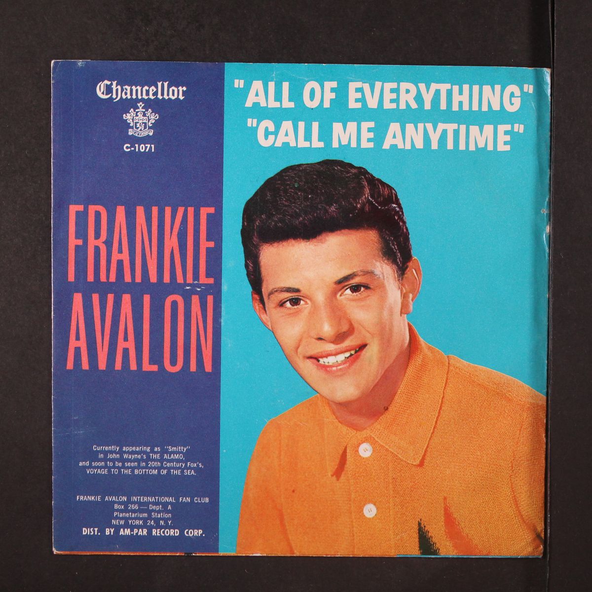 all of everything / call me anytime by FRANKIE AVALON