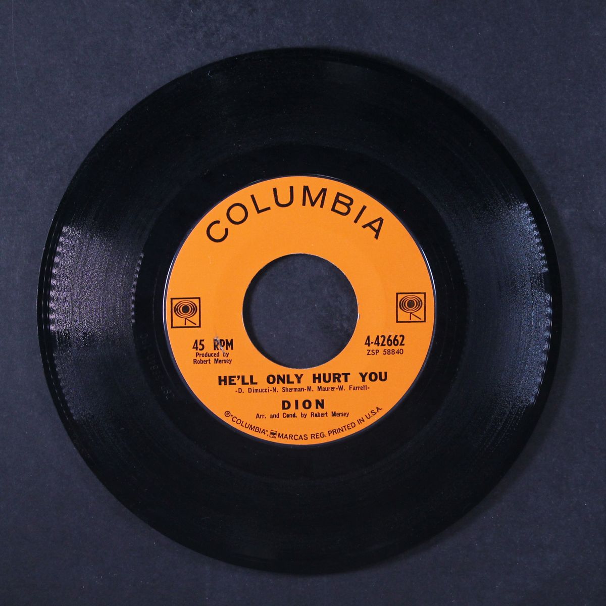 ruby baby / he'll only hurt you by DION