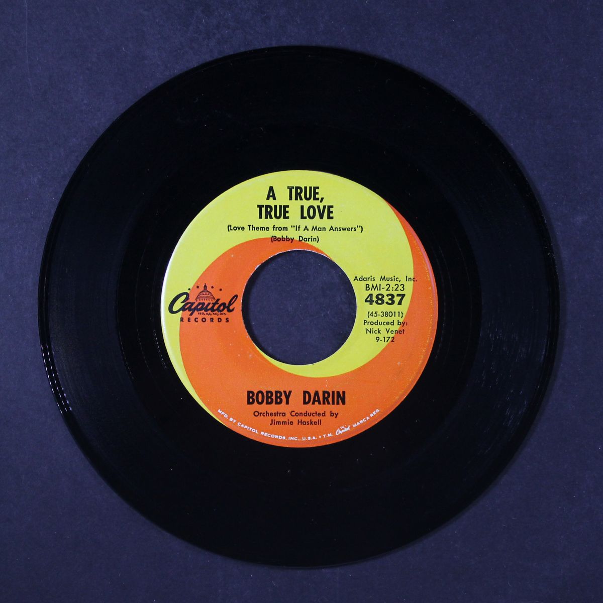 if a man answers / a true, true love by BOBBY DARIN