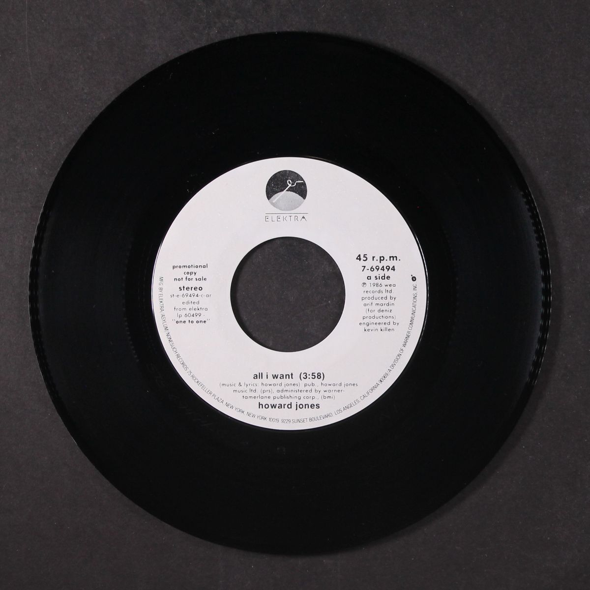 all i want / same by HOWARD JONES