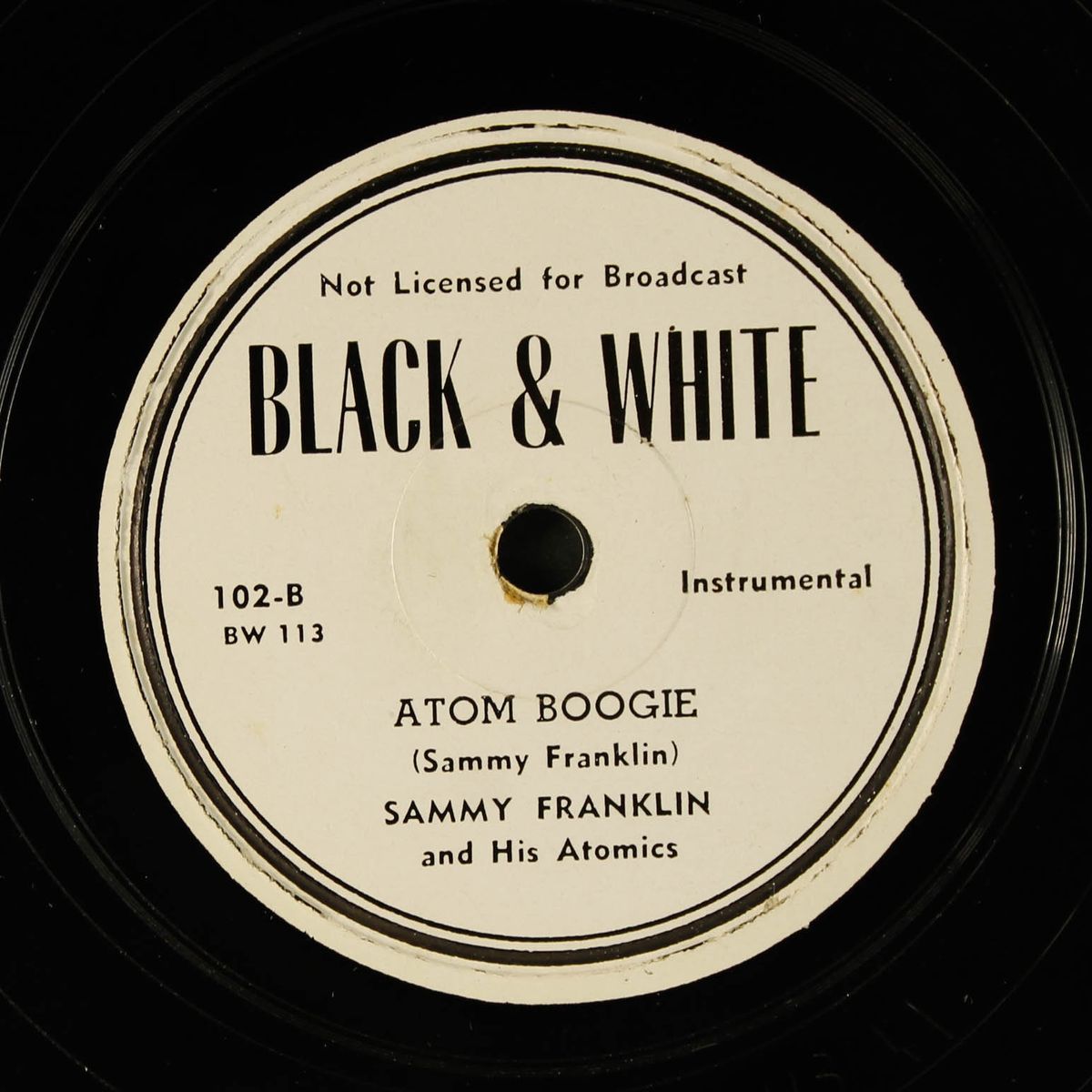 lonesome boy blues / atom boogie by SAMMY FRANKLIN