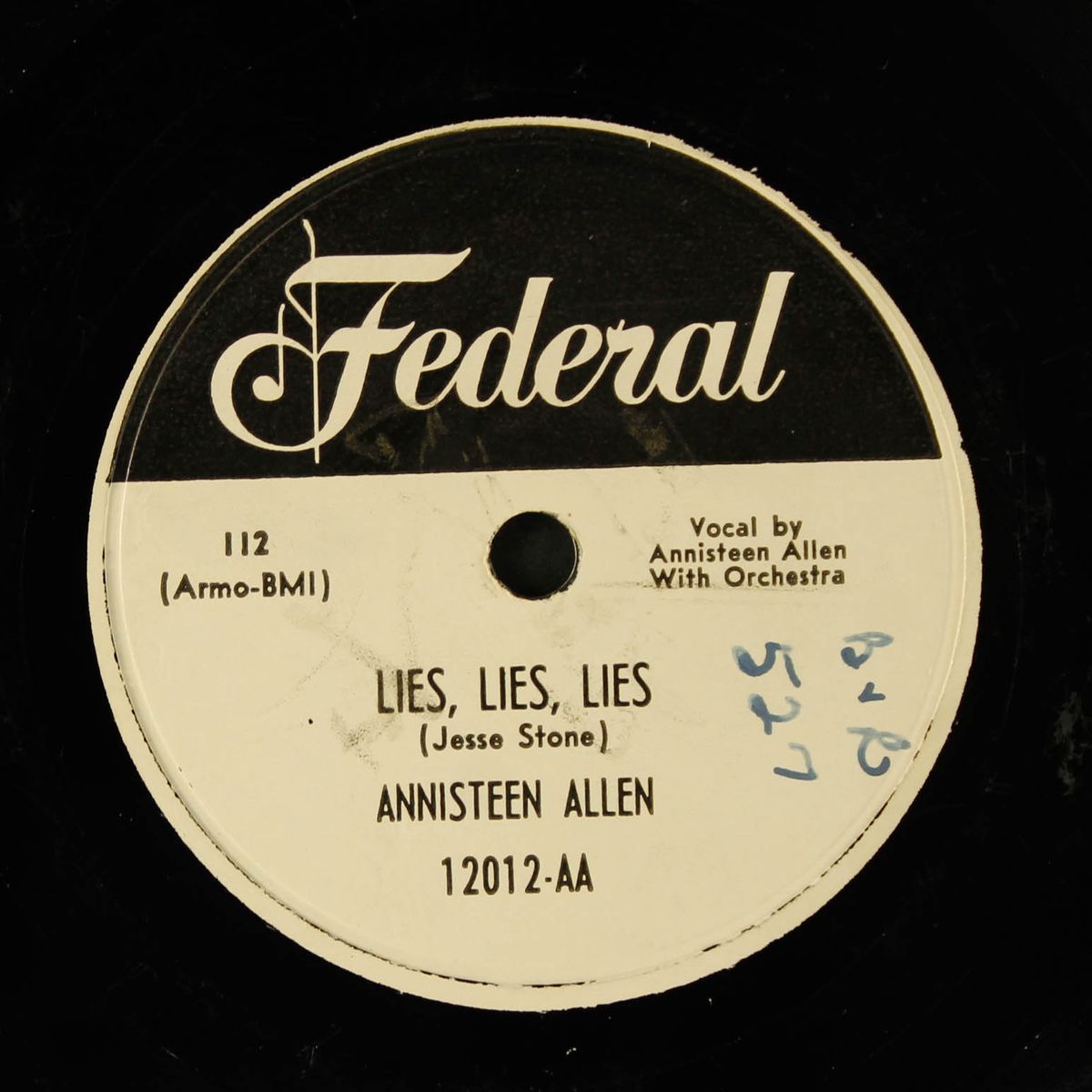 cloudy day blues / lies, lies, lies by ANNISTEEN ALLEN