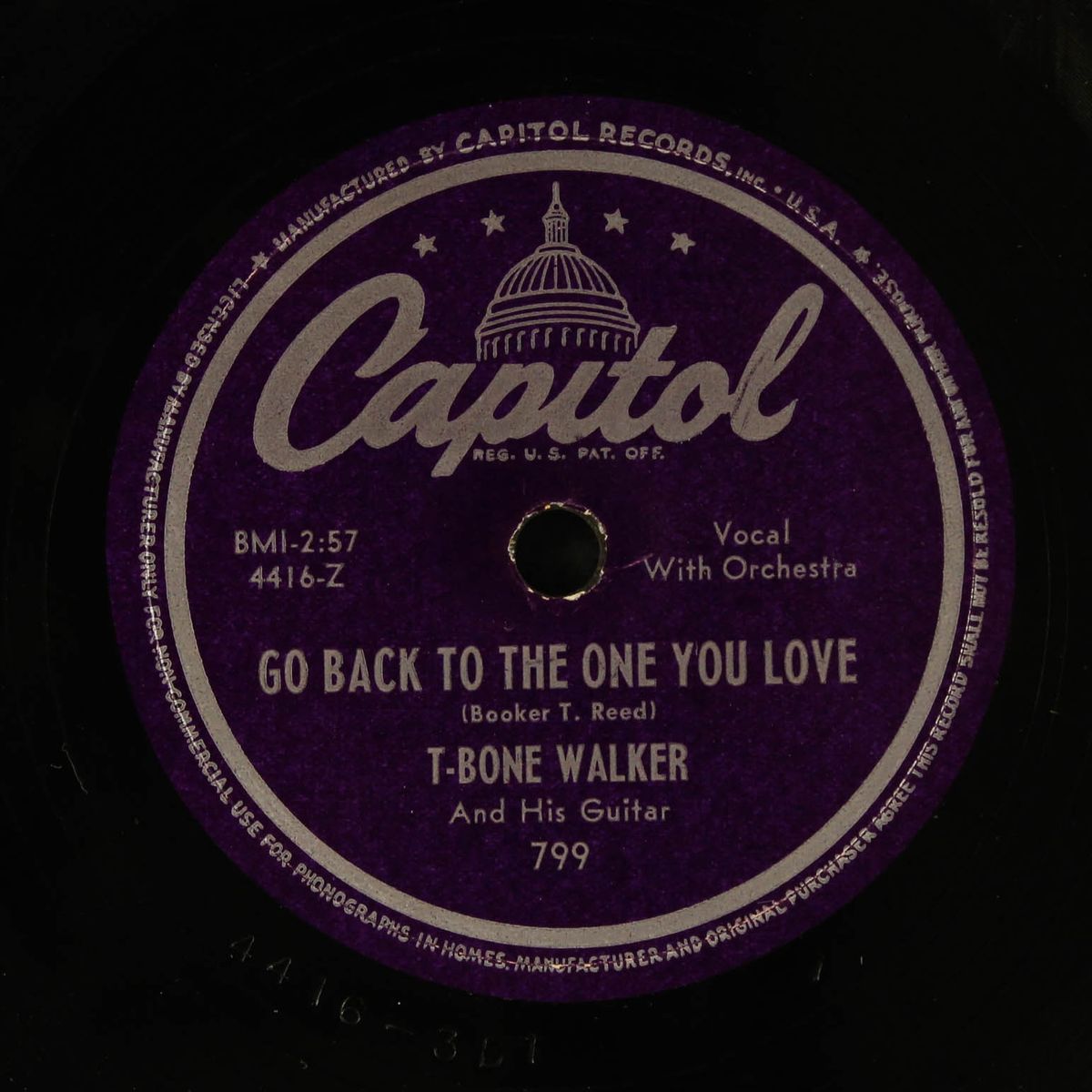 on your way blues / go back to the one you love by T-BONE WALKER