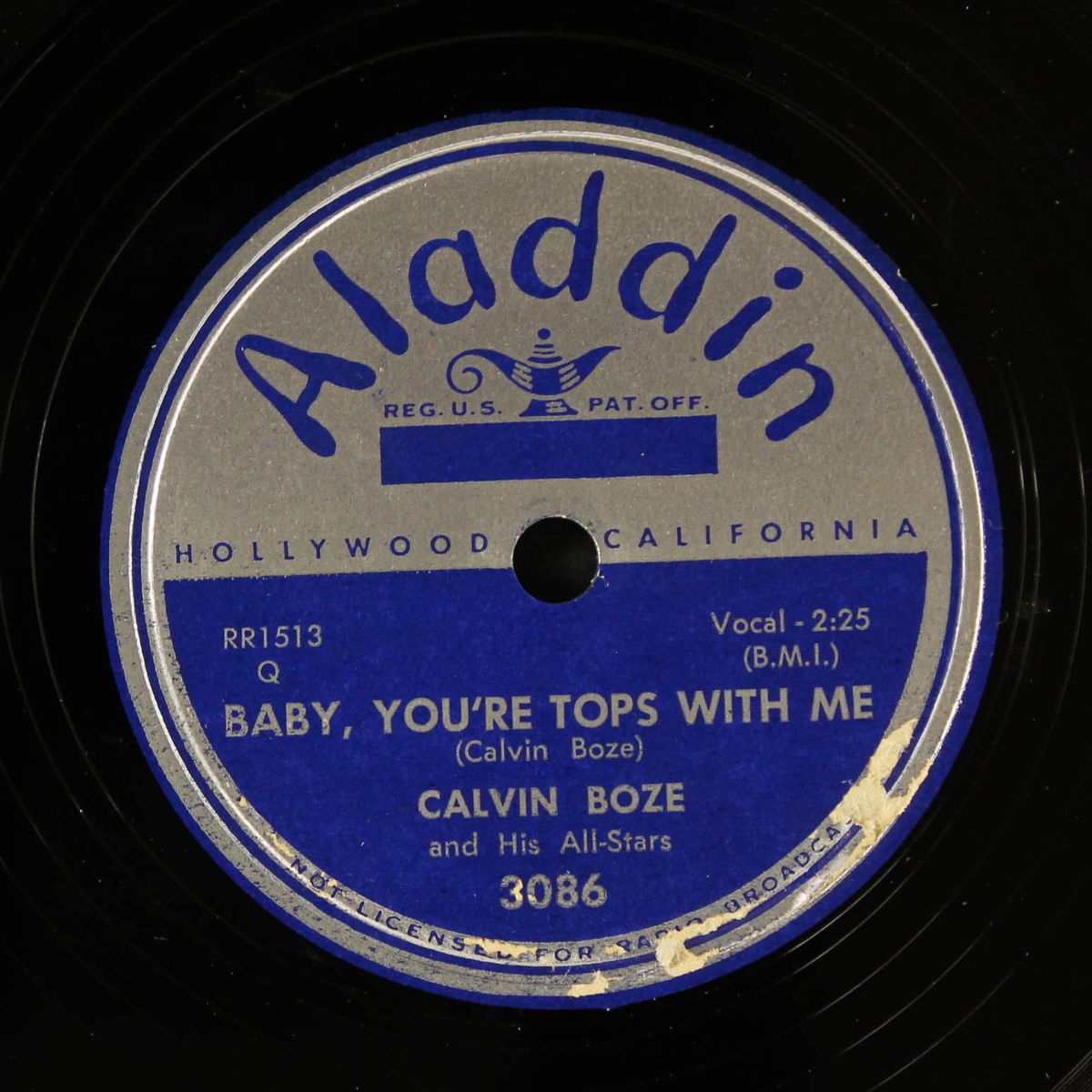 slippin' & slidin' / baby, you're tops with me by CALVIN BOZE