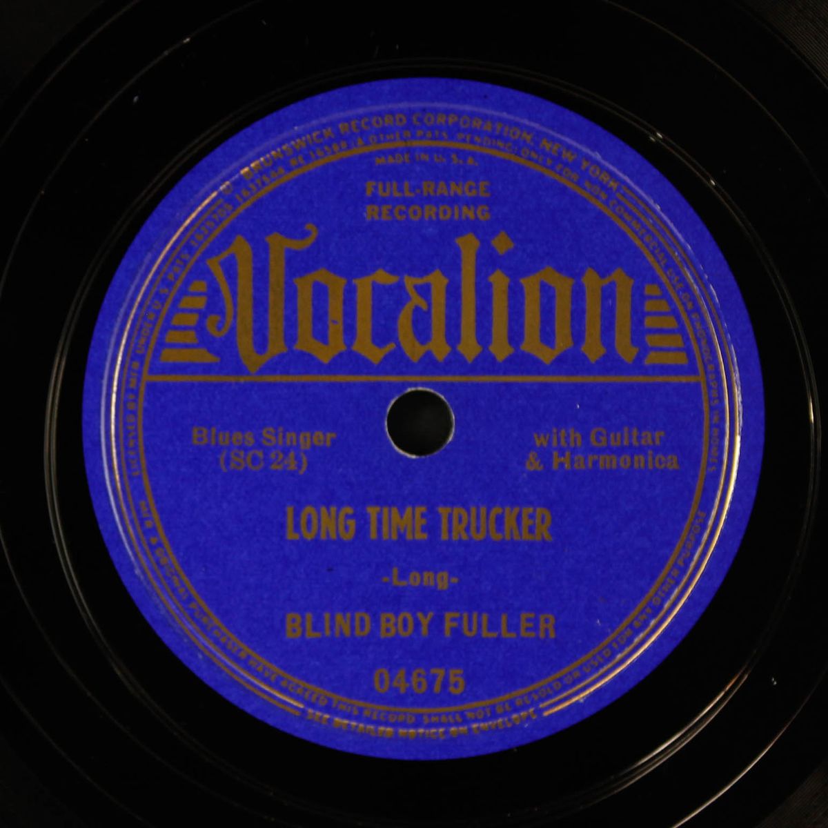 long time trucker / blacksnakin' jiver by BLIND BOY FULLER