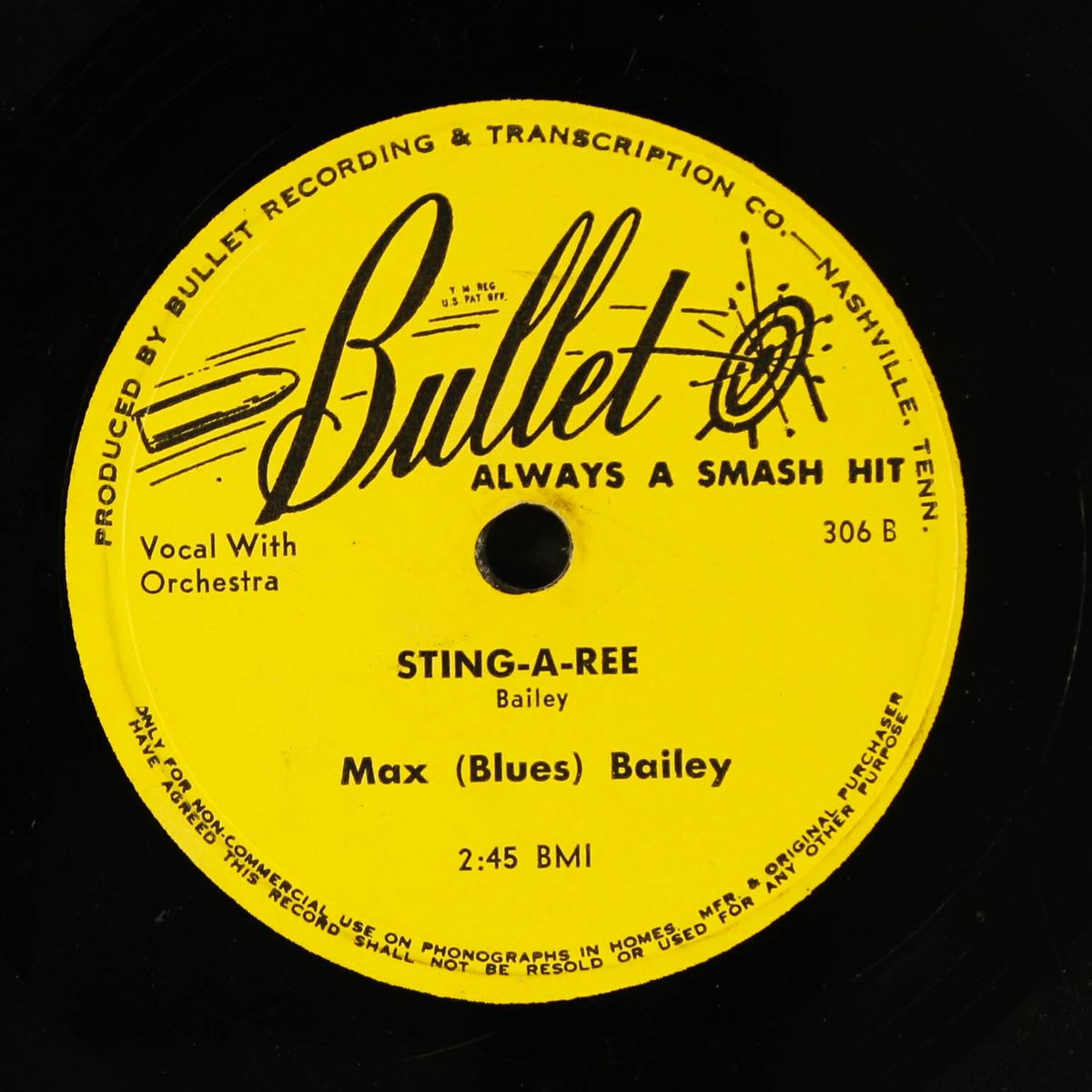 delinquency blues / sting-a-ree by MAX (BLUES) BAILEY