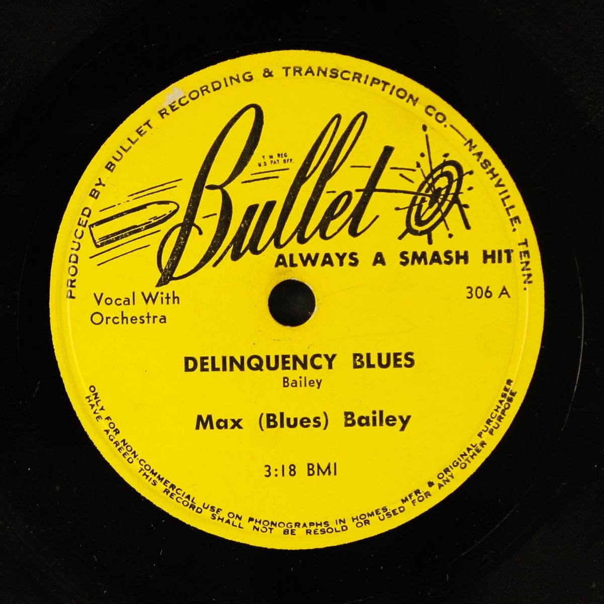 delinquency blues / sting-a-ree by MAX (BLUES) BAILEY