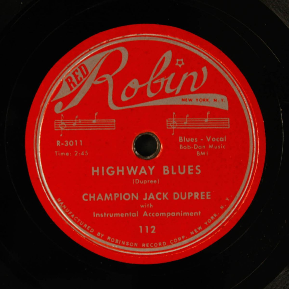 shake baby shake / highway blues by CHAMPION JACK DUPREE