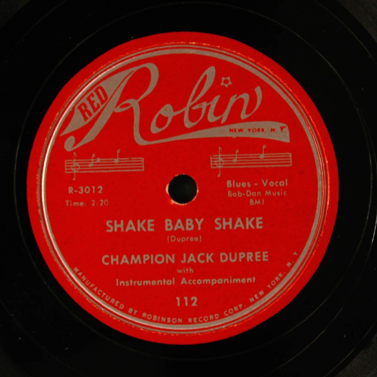 shake baby shake / highway blues by CHAMPION JACK DUPREE