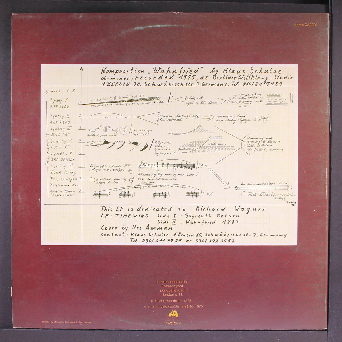 timewind by KLAUS SCHULZE