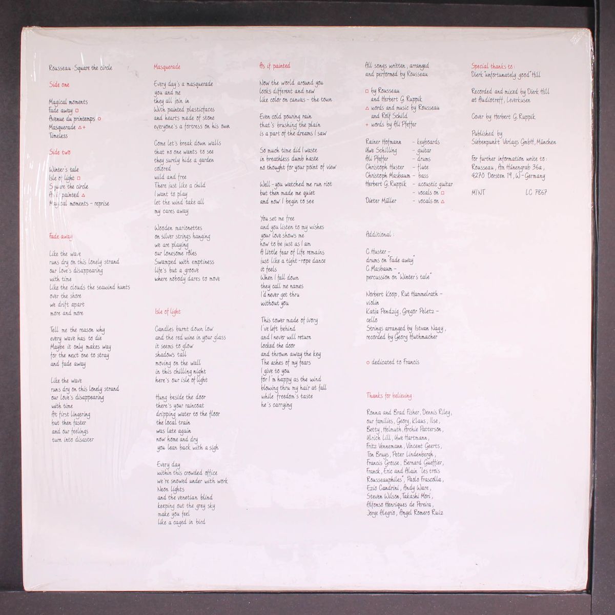 square the circle by ROUSSEAU