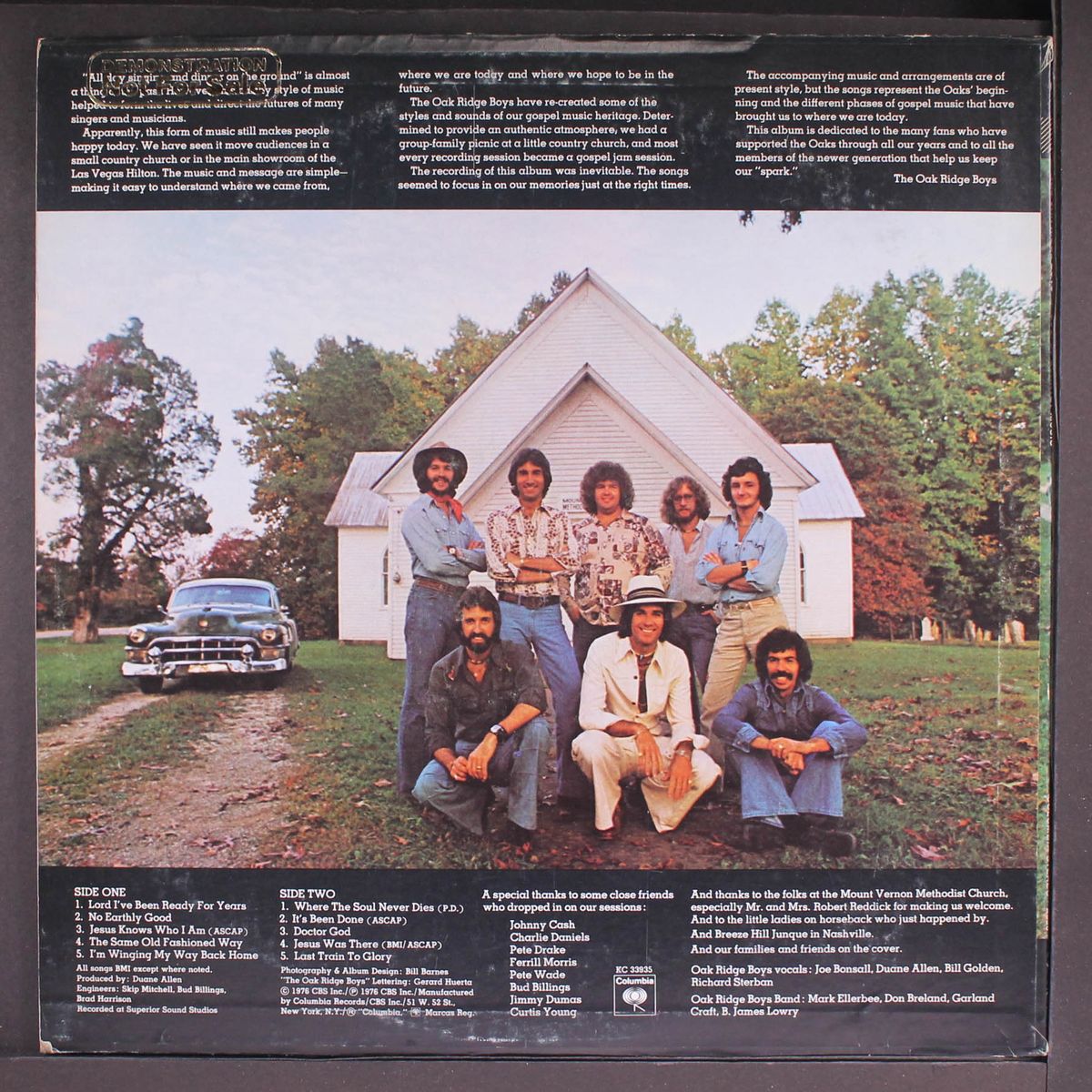 old fashioned, down home, hand clappin', foot stompin, southern style, gospel quartet music. by OAK RIDGE BOYS