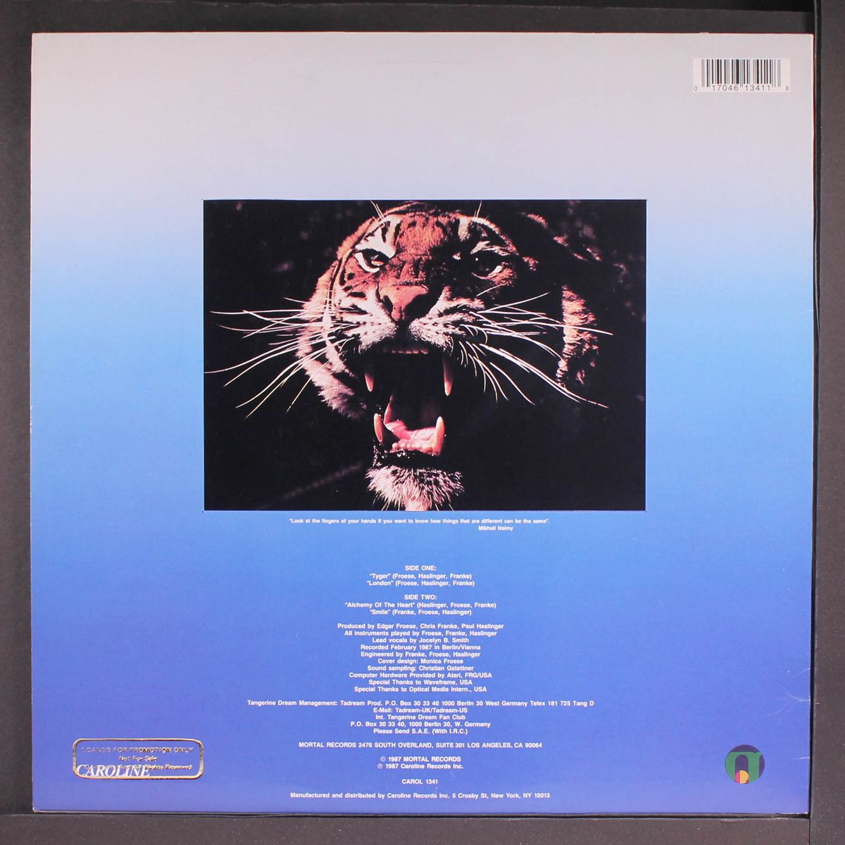 tyger by TANGERINE DREAM