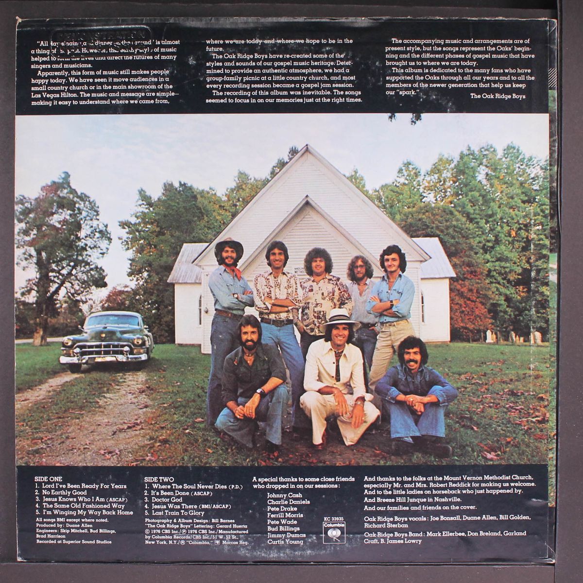 old fashioned, down home, hand clappin', foot stompin, southern style, gospel quartet music. by OAK RIDGE BOYS