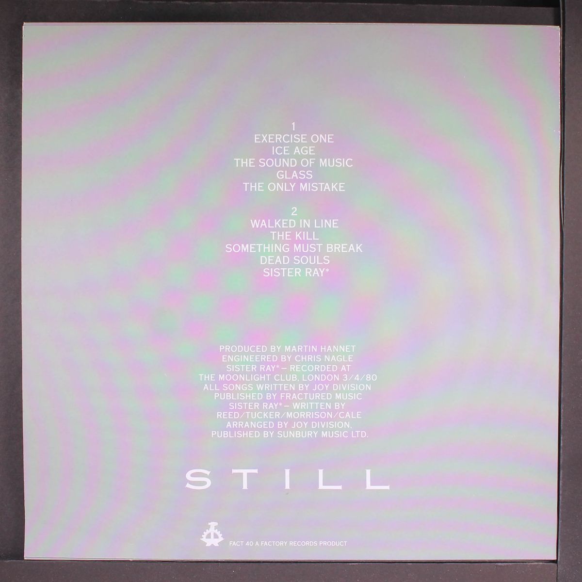 still by JOY DIVISION