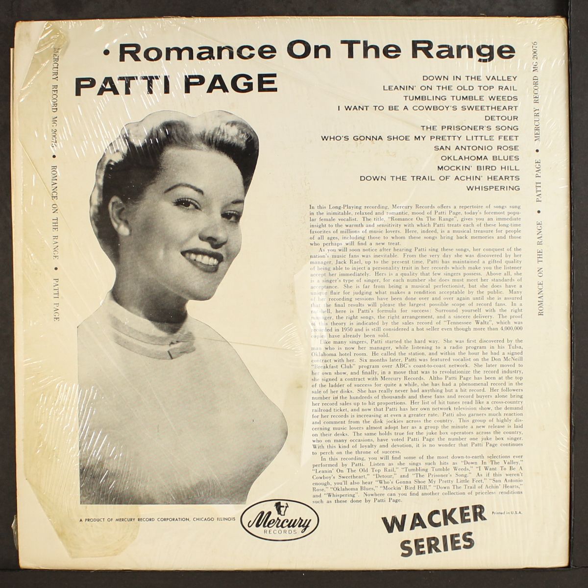 romance on the range by PATTI PAGE