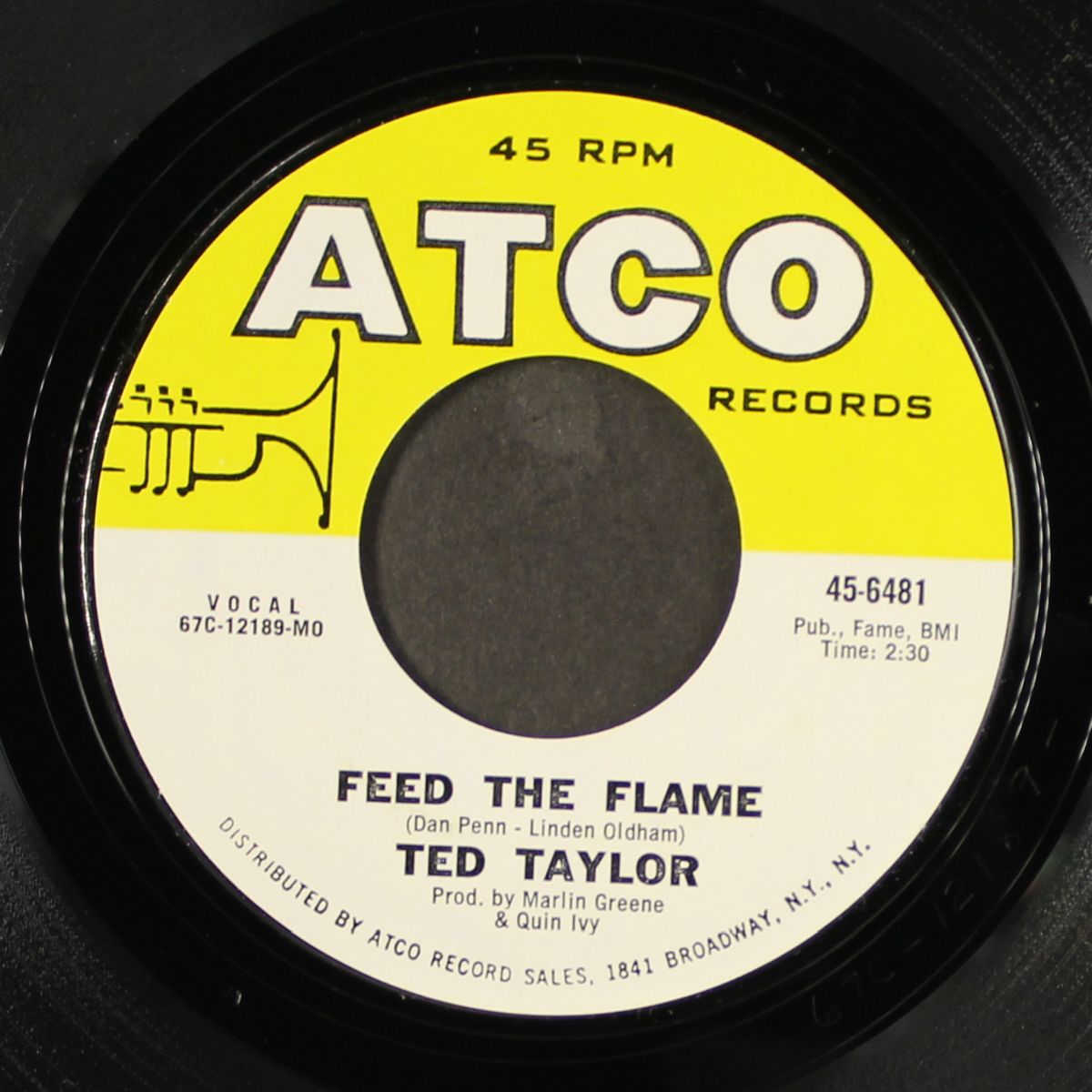 baby come back to me / feed the flame by TED TAYLOR