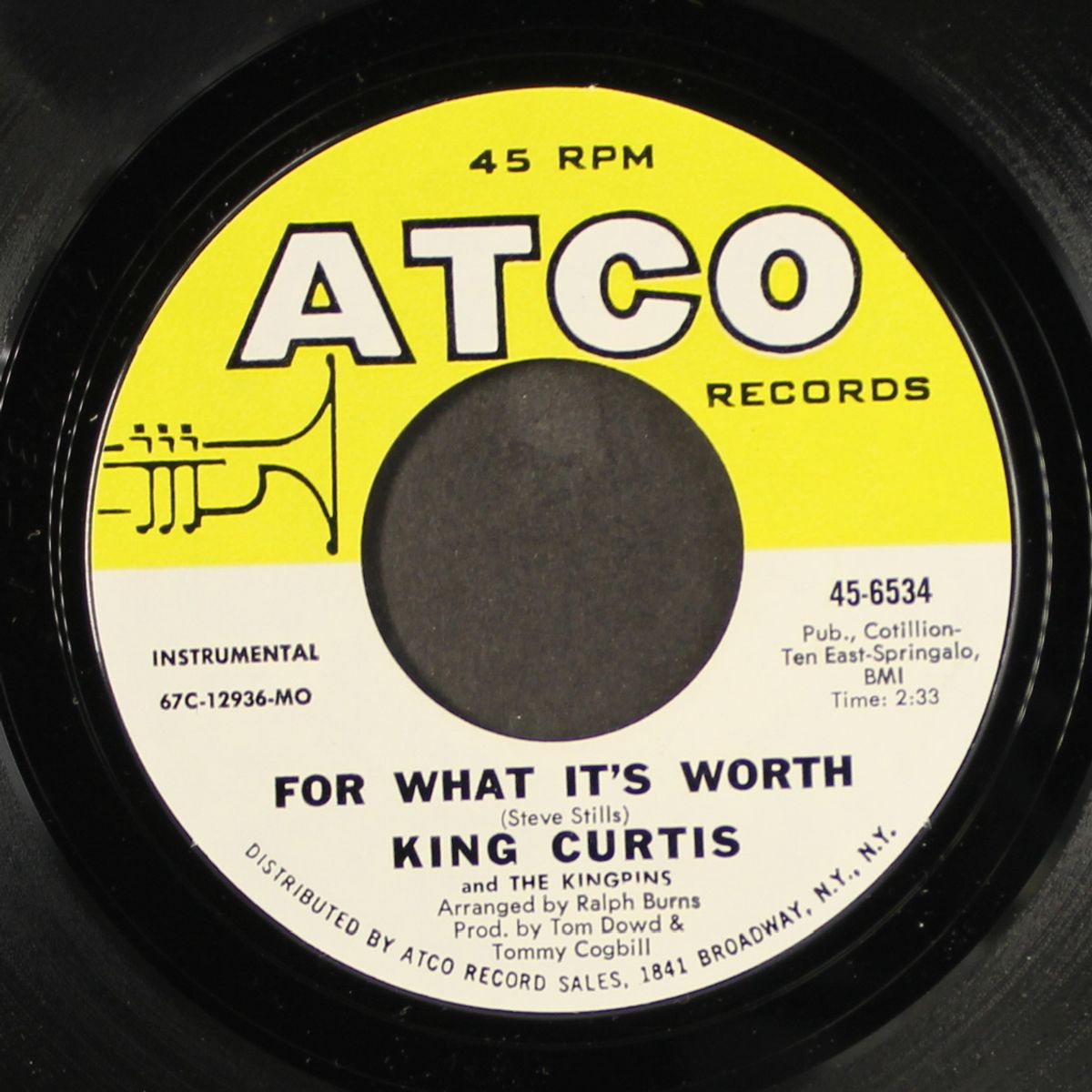 cook-out / for what it's worth by KING CURTIS