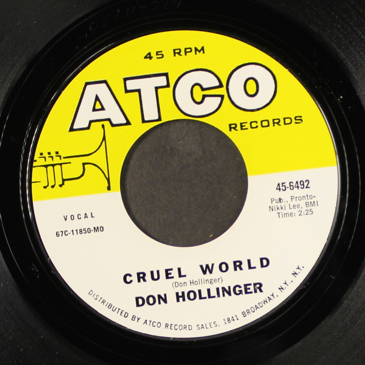 until i find you / cruel world by DON HOLLINGER