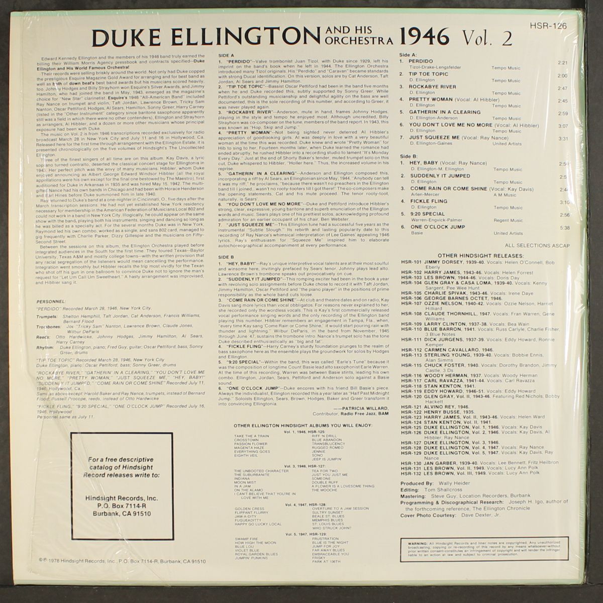 the uncollected 1946, vol. 2 by DUKE ELLINGTON