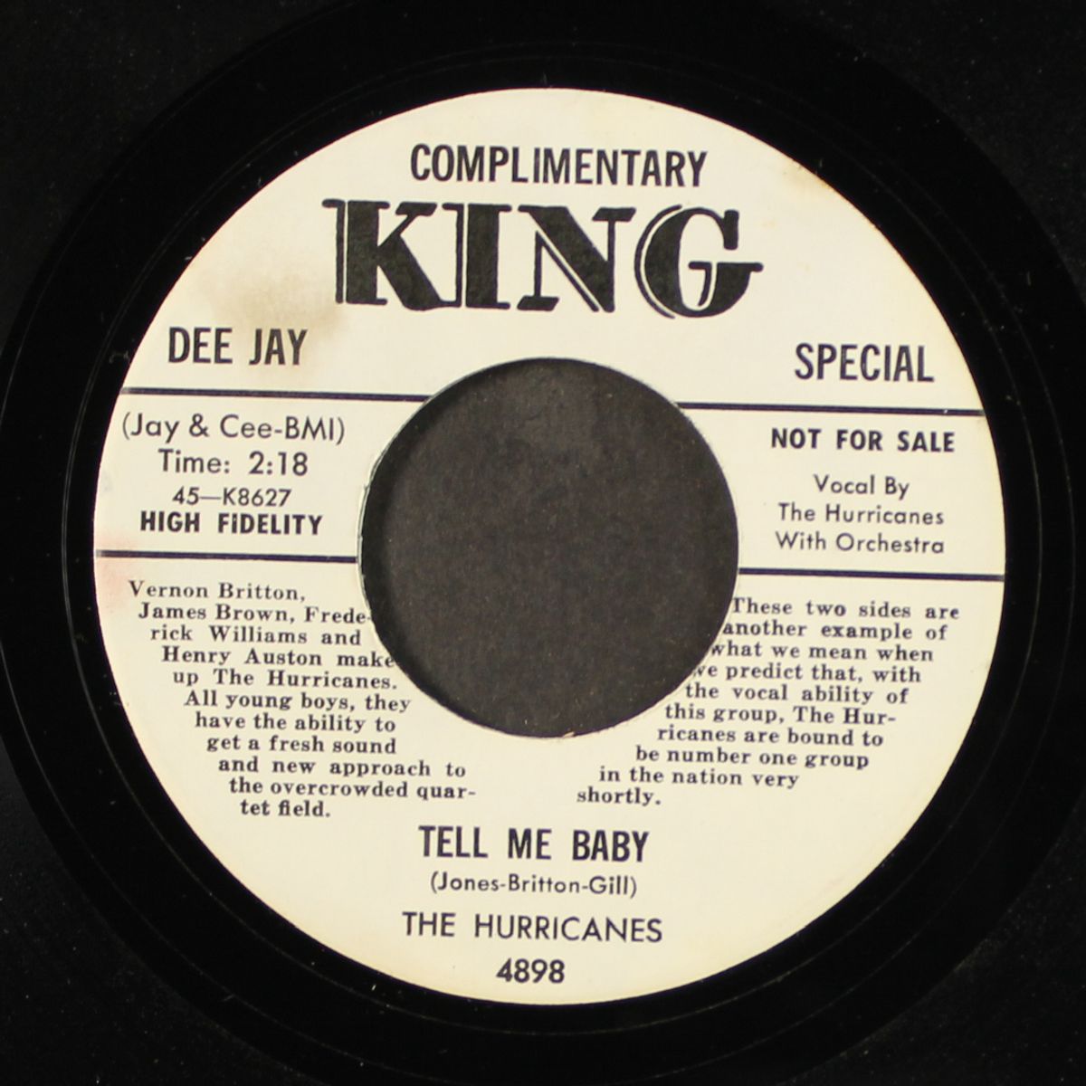 tell me baby / raining in my heart by HURRICANES