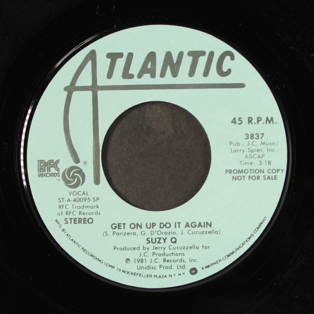 get on up do it again / mono by SUZY Q