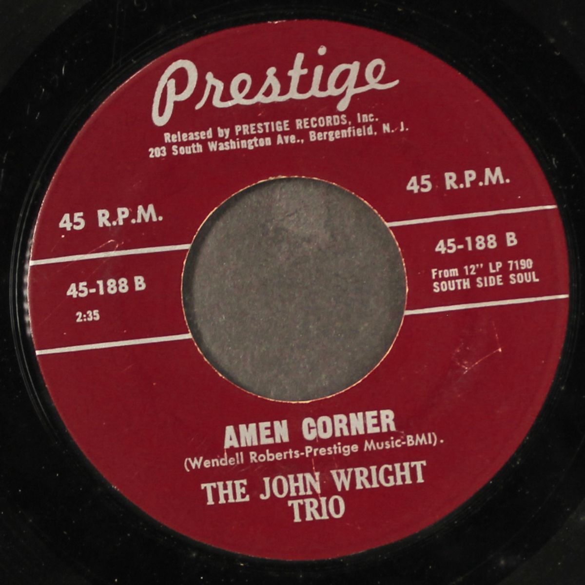 sin corner / amen corner by JOHN WRIGHT