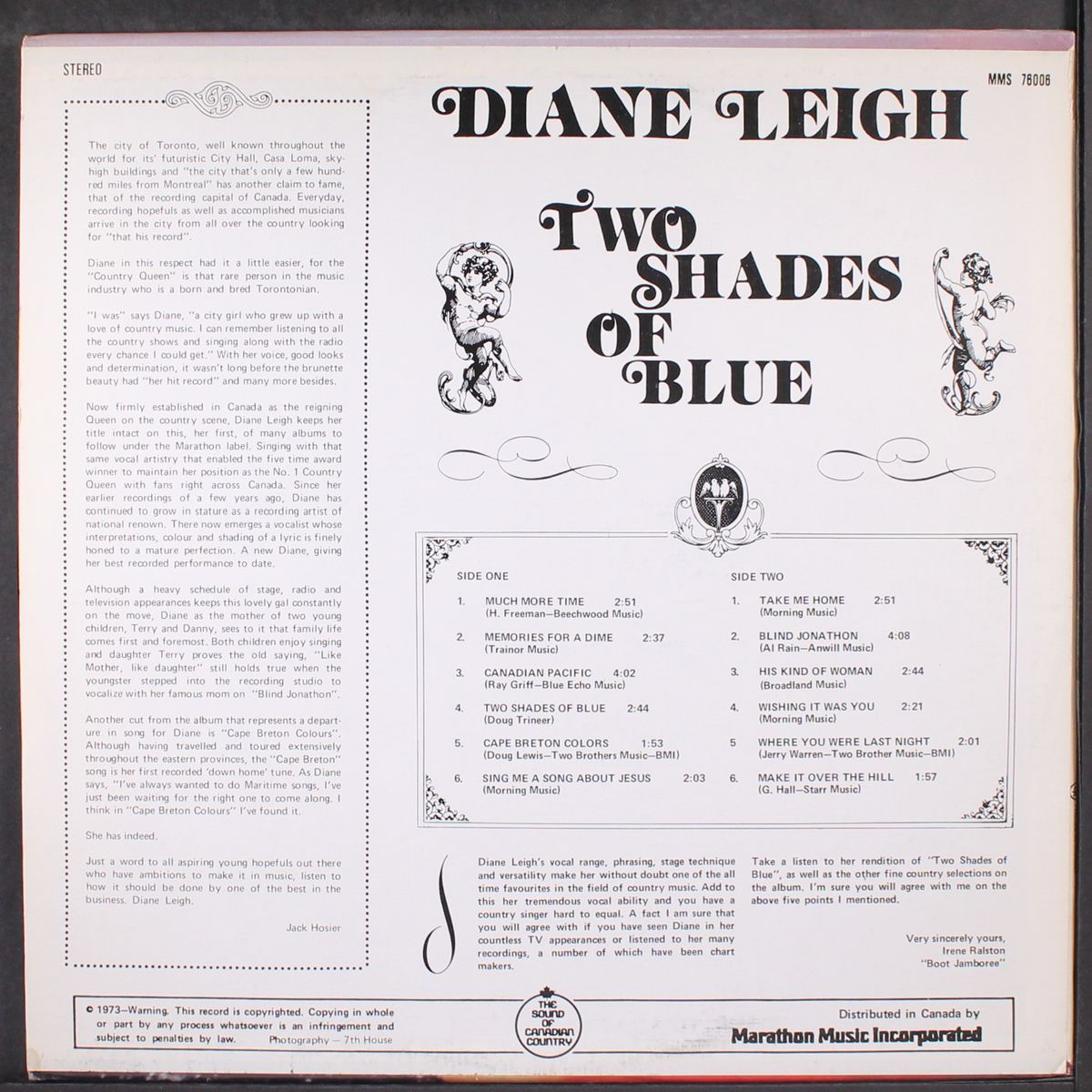 two shades of blue by DIANE LEIGH