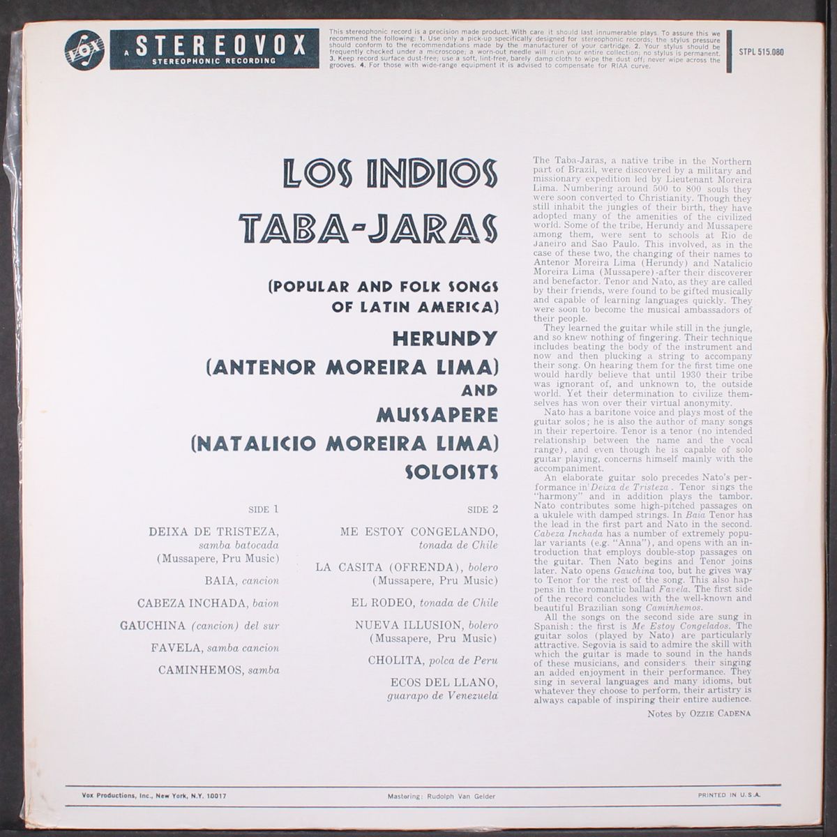 taba-jaras by LOS INDIOS