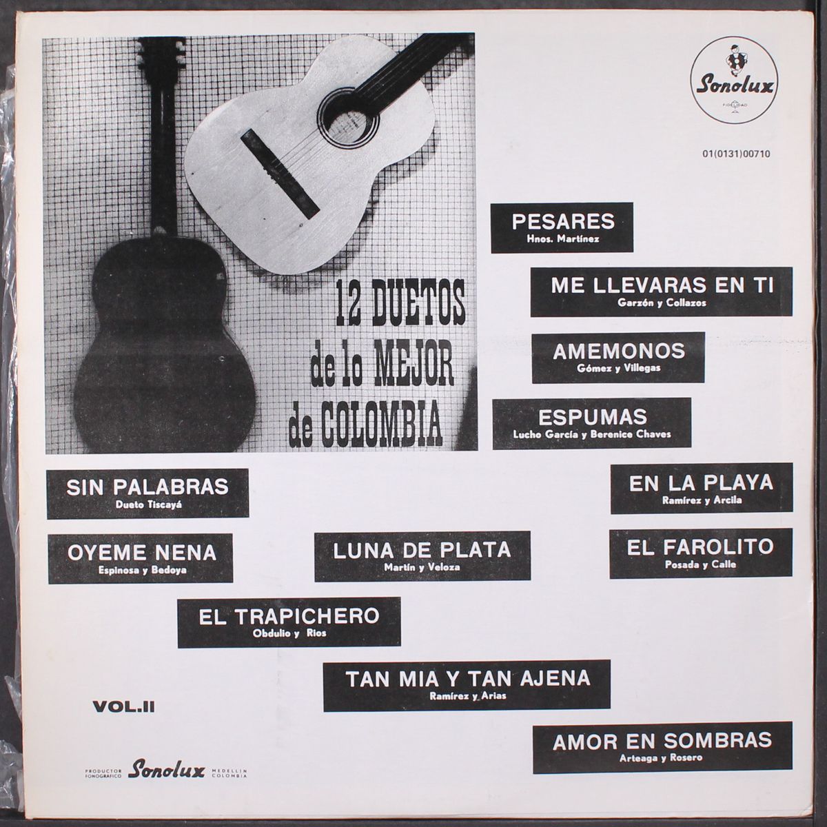 12 duetos de lo mejor de colombia vol. 2 by VARIOUS